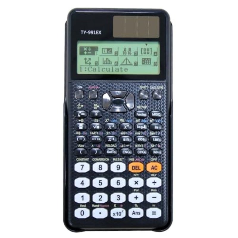آلة حاسبة علمية FX-991EX مزودة بـ 552 وظيفة، آلة حاسبة متعددة الوظائف، آلة حاسبة علمية للهندسة العلمية، 10+2 أرقام عرض مكتوبة، آلات حاسبة محمولة للطلاب - Image 1