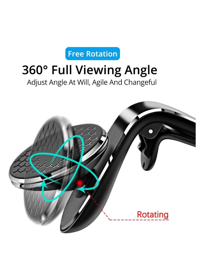 Magnetic Car Phone Holder 360 Rotation Portable GPS Mobile Cell Stand Air Vent Clip Navigation Bracket For iPhone Huawei Samsung - Image 2