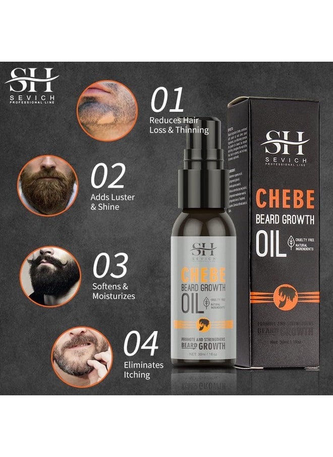 Sevich - Chebe Beard Growth Oil - Naturals African Chebe Essence Powder, Moisture Beard Regrow & Lubricating & Strengthen Beard Skin Refresh 30Ml/ 1.0 Fl.Oz - Image 1