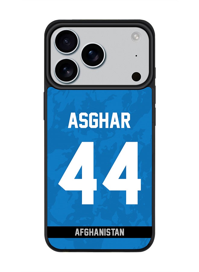 Stylizedd iPhone 17 Pro Case, [Compatible with MagSafe] Slim Magnetic cover Phone Case iPhone 17 Pro -Afghanistan Asghar Afghan, Jersey No 44 - Image 1
