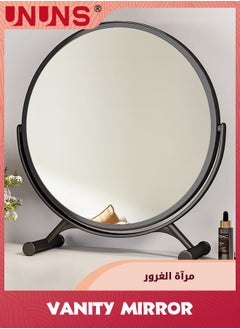 Large Vanity Makeup Mirror,360° Rotation Black Circle Round Mirror For Dresser Desk With Stand,Metal Frame Standing Mirror,Modern Vanity Mirror For Living Room Bathroom Bedroom - pzsku/Z11FCF5B8541738179349Z/45/_/1715654519/b2f2a541-2349-4bcd-b867-9f0cbff68a7d