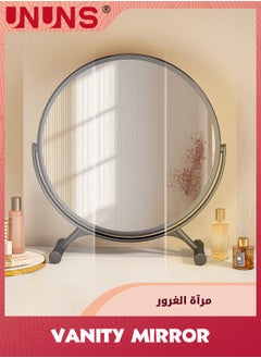 Large Vanity Makeup Mirror,360° Rotation Black Circle Round Mirror For Dresser Desk With Stand,Metal Frame Standing Mirror,Modern Vanity Mirror For Living Room Bathroom Bedroom - pzsku/Z11FCF5B8541738179349Z/45/_/1715654520/9245471a-6592-4262-8e03-3ee687a8d72f