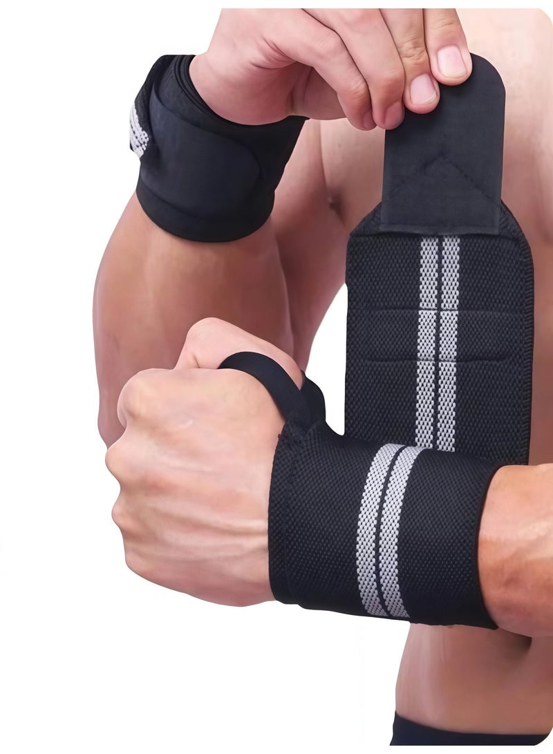 BlueHole 2 Wrist Straps Hand Wrist Wraps with Thumb Loop, Adjustable Wrist Brace Support Sports Wristband - Image 2