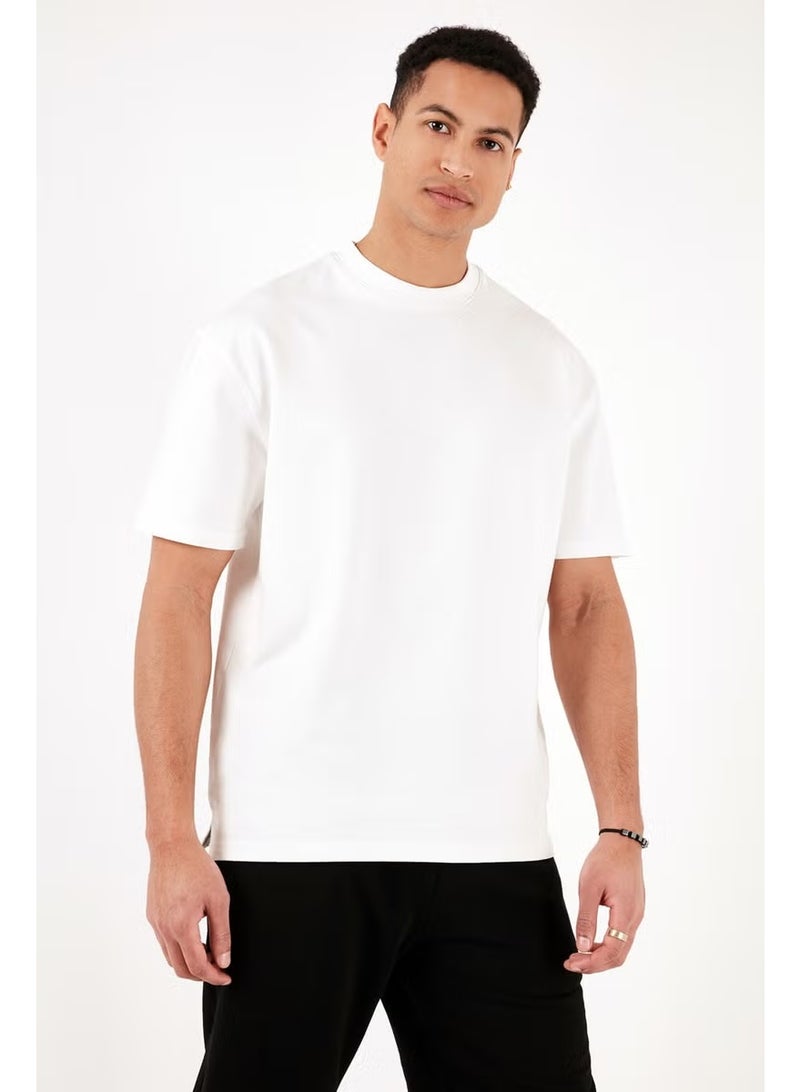 Buratti Cotton Crew Neck Relaxed Fit Basic T Shirt Men's T Shirt 5902610 - Image 4