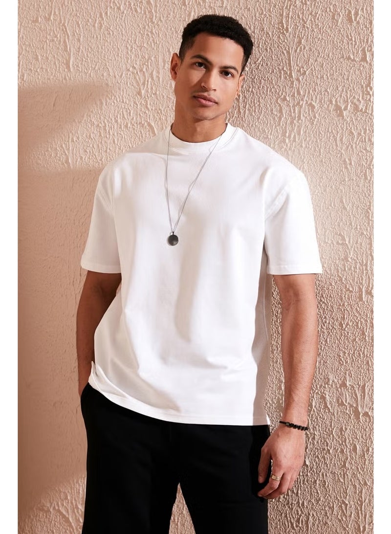 Buratti Cotton Crew Neck Relaxed Fit Basic T Shirt Men's T Shirt 5902610 - Image 1