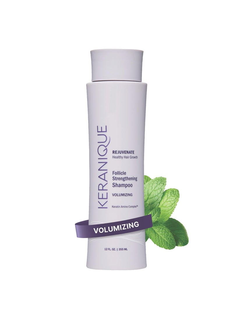 Keranique Keranique Volumizing Shampoo with Keratin and Biotin for Thinning Hair, Anti-Breakage, Follicle Strengthening, 12 Oz 