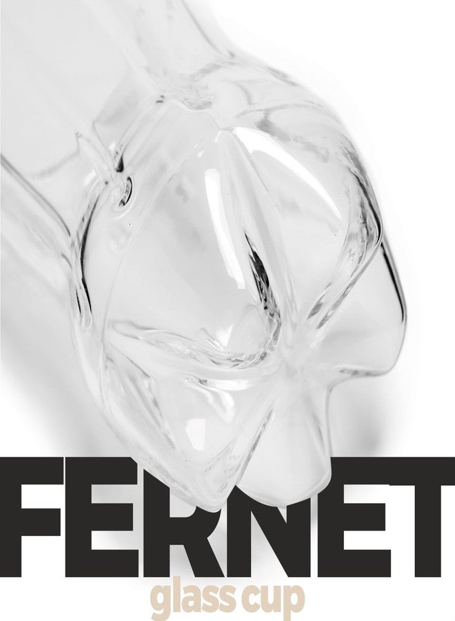 Goliber 22 oz (650 ml) Glass Fernet Cup with Cocktail Spoon - Large-Capacity Drinking Glass for Fernet and Cocktails (Set of 1) - Image 3