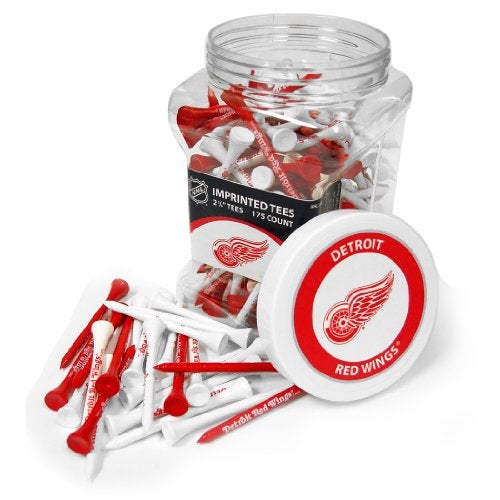 Team Golf NHL Detroit Red Wings Jar Of 175 Golf Tees 2-3/4" Golf Tees, 175 Pack, Regulation Size, Multi Team Colors - Image 2