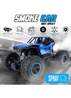 Zest 4 Toyz Zest 4 Toyz Remote Control Car For Kids With Mist Smoke Effect 2 Wd Monster Truck Rock Crawler Climbing Rc Toy Vehicle Car For Boys And Girls-Blue  - Image 2