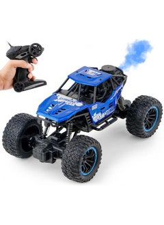 Zest 4 Toyz Zest 4 Toyz Remote Control Car For Kids With Mist Smoke Effect 2 Wd Monster Truck Rock Crawler Climbing Rc Toy Vehicle Car For Boys And Girls-Blue  - Image 1