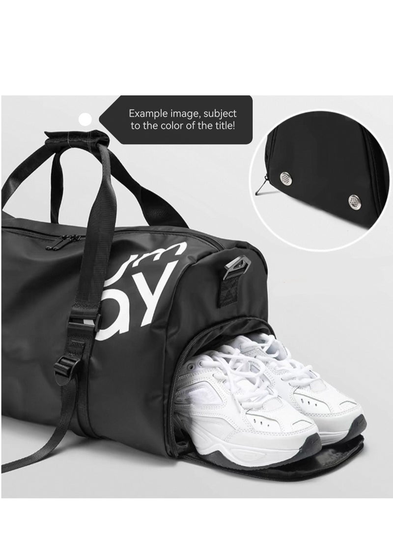 UMAY FASHION Silver fitness bag, travel storage bag, specialized waterproof diagonal travel bag  - Image 2