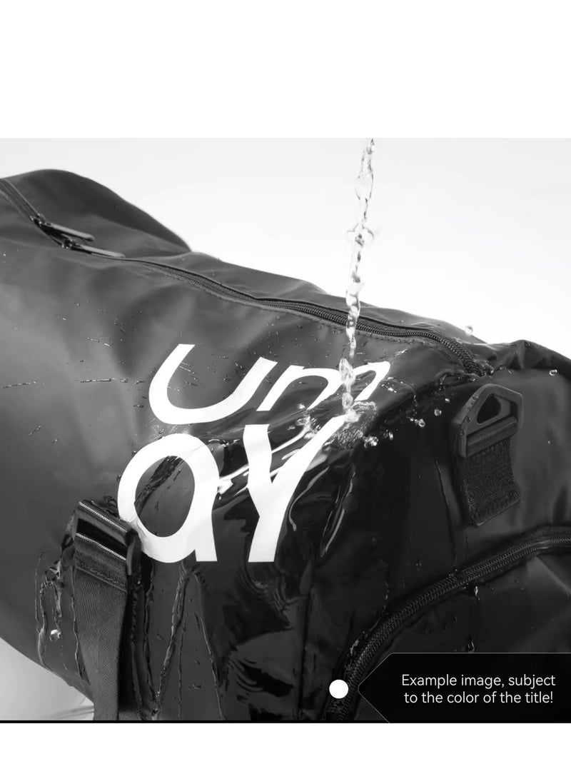 UMAY FASHION Silver fitness bag, travel storage bag, specialized waterproof diagonal travel bag  - Image 3