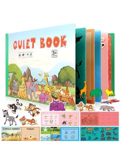 Generic Quiet Book for Toddlers, 2022 New Montessori Interactive Felt Quiet Book for Toddlers 2-6, 10 Pages Educational Toy Travel Toy for Boys Girls, Preschool Learning, Animal Theme  - Image 1