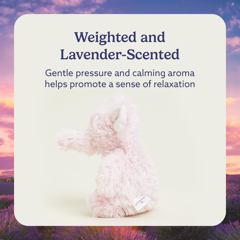 Warmies Junior Microwavable & Weighted Stuffed Animals, Pink Elephant - Heated Stuffed Animal Plushie for Warmth & Comfort - Cute Soft Plush Toys for Adults & Children (Boys, Girls, Babies & Toddlers) - Image 3