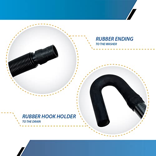 Raven Washing Machine Replacement Drain Hose For Whirlpool 285664 (4 feet) - Image 4