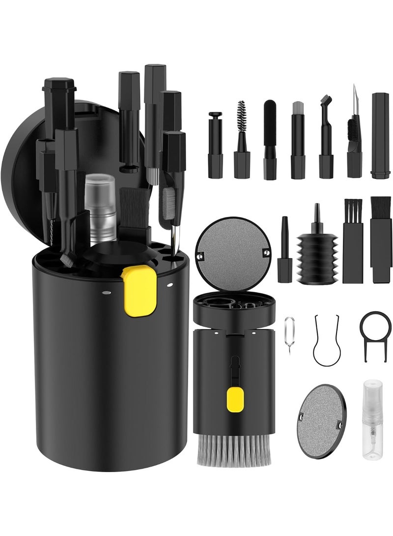 20-in-1 Computer Cleaning Kit, Laptop Electronics Cleaner, Headphone Cleaning Pen, Multi-Brush Kit, Multi-Functional Cleaning Tool for Mobile Phones - Image 1