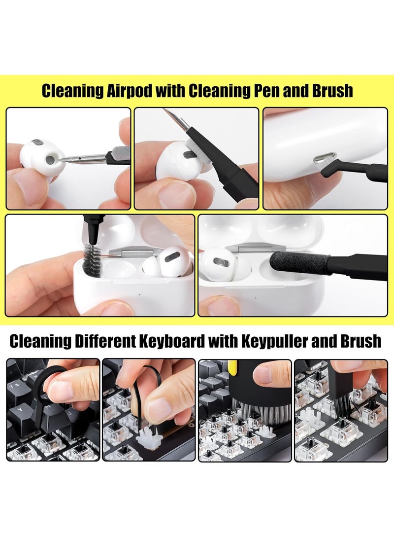 20-in-1 Computer Cleaning Kit, Laptop Electronics Cleaner, Headphone Cleaning Pen, Multi-Brush Kit, Multi-Functional Cleaning Tool for Mobile Phones - Image 4
