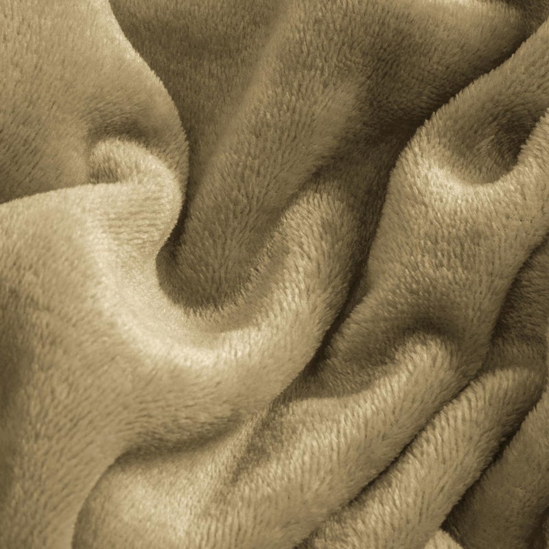BEDELITE Flannel Sheets Twin Size Camel - Super Soft Fleece Sheets Set Fluffy Extra Plush, 3 Piece(Include Fitted Sheet, Flat Sheet, 1 Pillowcase) - Image 5
