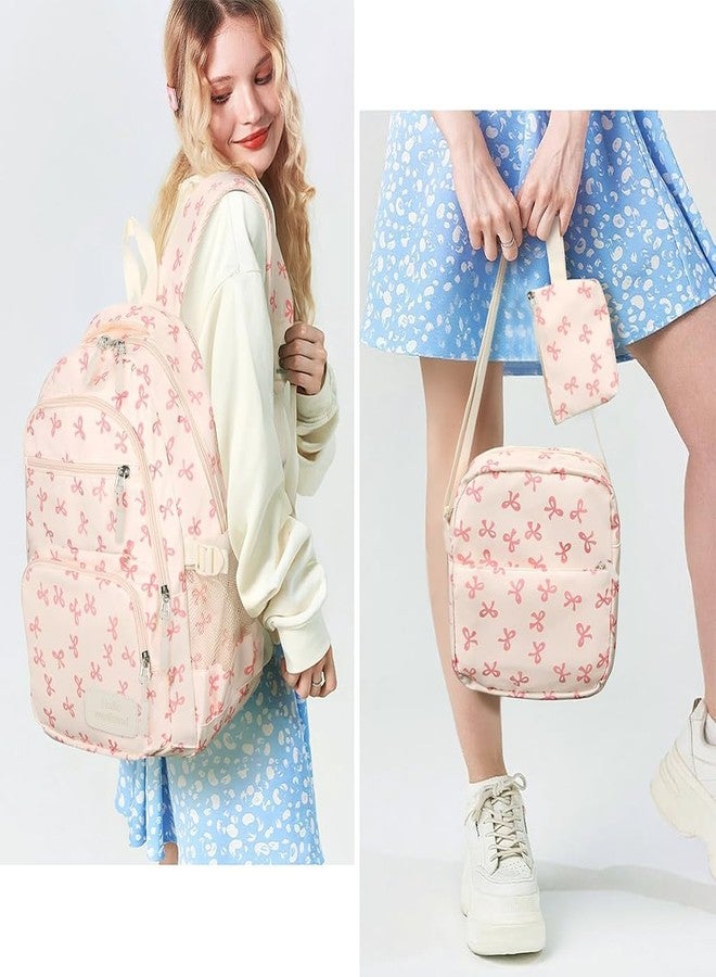 PALAY® School Bag for Girls Cute Preppy School Backpack with 2 Mini Bags Kawaii Girls Backpacks for Teenage Secondary Primary Middle - Image 5