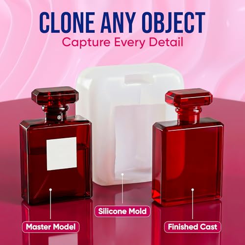 Craft Resin مجموعة صنع قوالب السيليكون من كرافت ريزين 34 أوقية 22 رطل، سيليكون سائل بلاتيني لصنع قوالب الراتنج بنسبة خلط 11، شدة شاور 30A، مجموعة سيليكون خالية من الفقاعات للقوالب، صابون، شموع، وتشكيل القوالب - Image 3