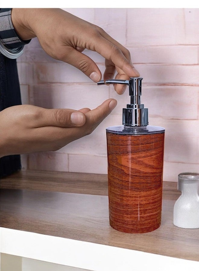 LAGET® Liquid Soap/Shampoo/Hand wash/Sanitizer/Lotion Dispenser Bottle with Pump for HandwashCapacity -250 Ml Each (Pack of 2, Brown) - Image 3