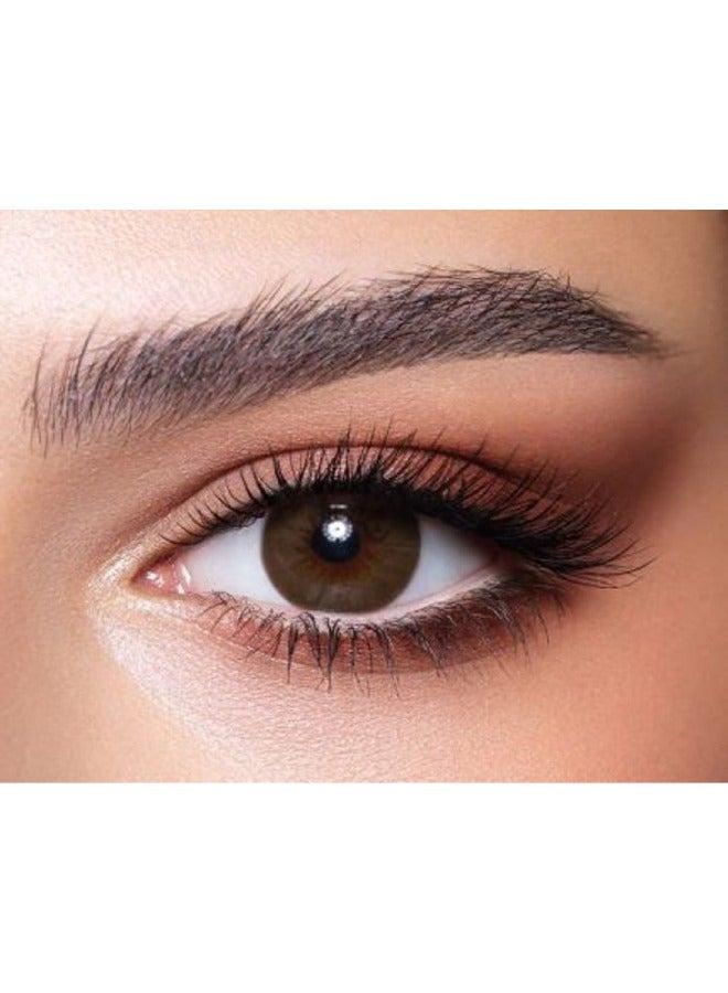 بيلا دايموند براون شادو عدسات لاصقة للاستخدام لمدة 3 اشهر، عدسات لاصقة ملونة، عدسات لاصقة تجميلية، عدسات لاصقة بنية، عبوة من عدستين - Image 1