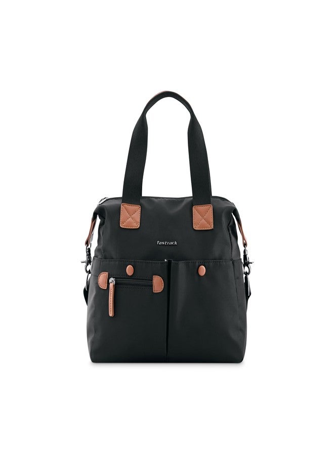 Fastrack Casual Satchel for Girls, Ladies and Women, Black - Image 3
