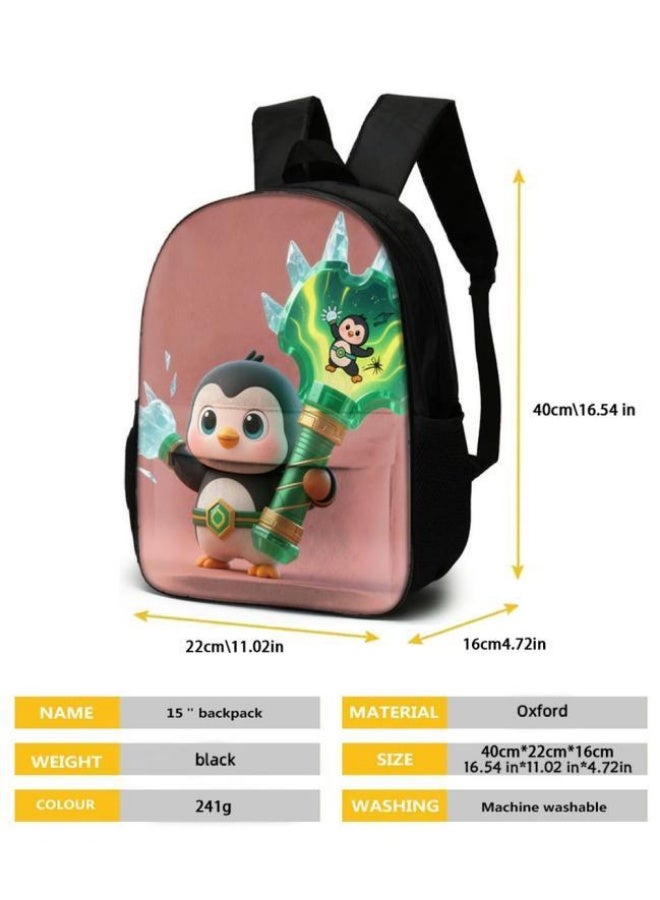 Bright Li Fire The hit is coming! Fun cartoon bag three-piece set, the fashion new favorite of students and teenagers (available for students, children, friends on outings, mountain climbing, schooling, etc.) - 26 - Image 5