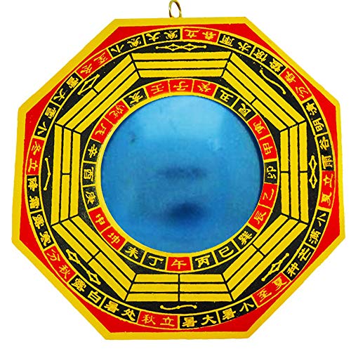 eshoppee Big Size vstu feng Shui pakua pakwa Bagua Mirror 16x16 cm. - Image 1