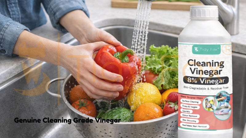 TIDY FOX Vinegar for Cleaning, 8% Concentrated, With Spray, 1 Ltr - Image 5