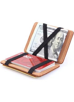 Rubik Magic Money Clip and Cards Holder Wallet for Men and Women, Slim Minimalist Leather ID Card Credit Card and Cash Holder (Brown) - pzsku/Z11FDD8491C95F0033AA1Z/45/_/1721040093/cc63db1f-02d8-4c24-987c-7cfe64b92817