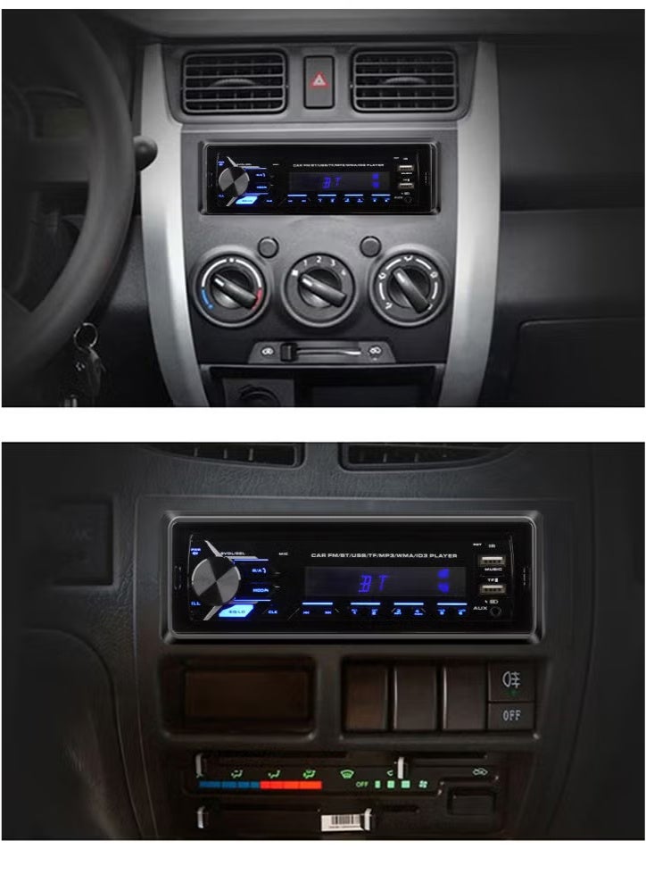 Car MP3 car Bluetooth voice control hands-free car player car mp3 colorful FM radio - Image 3