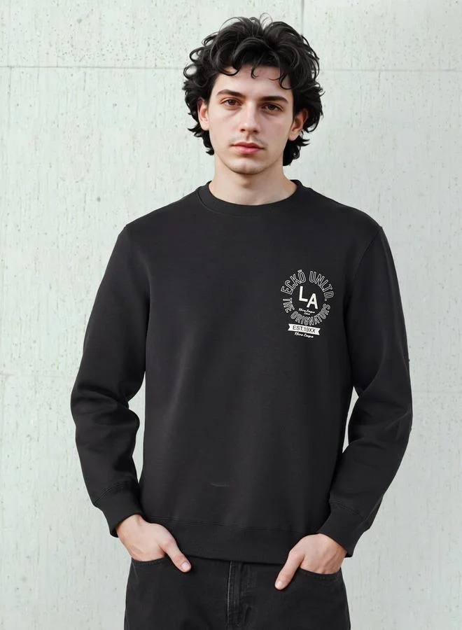 إيكو يو إن إل تي دي. سويت شيرت رجالي مطبوع من إيكو