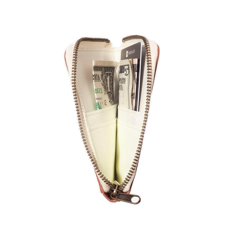 Thread Wallets RFID Blocking Leather Zip Wallet with Card Holder for Men and Women (Blossom) - Image 3