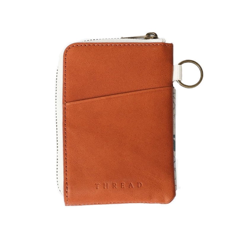 Thread Wallets RFID Blocking Leather Zip Wallet with Card Holder for Men and Women (Blossom) - Image 2