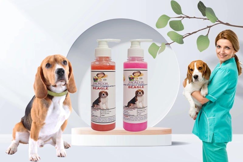 SWACCH Premium Shampoo for Beagle (200ML) (Combo Pack of 2) Rose & Jasmine - Image 2
