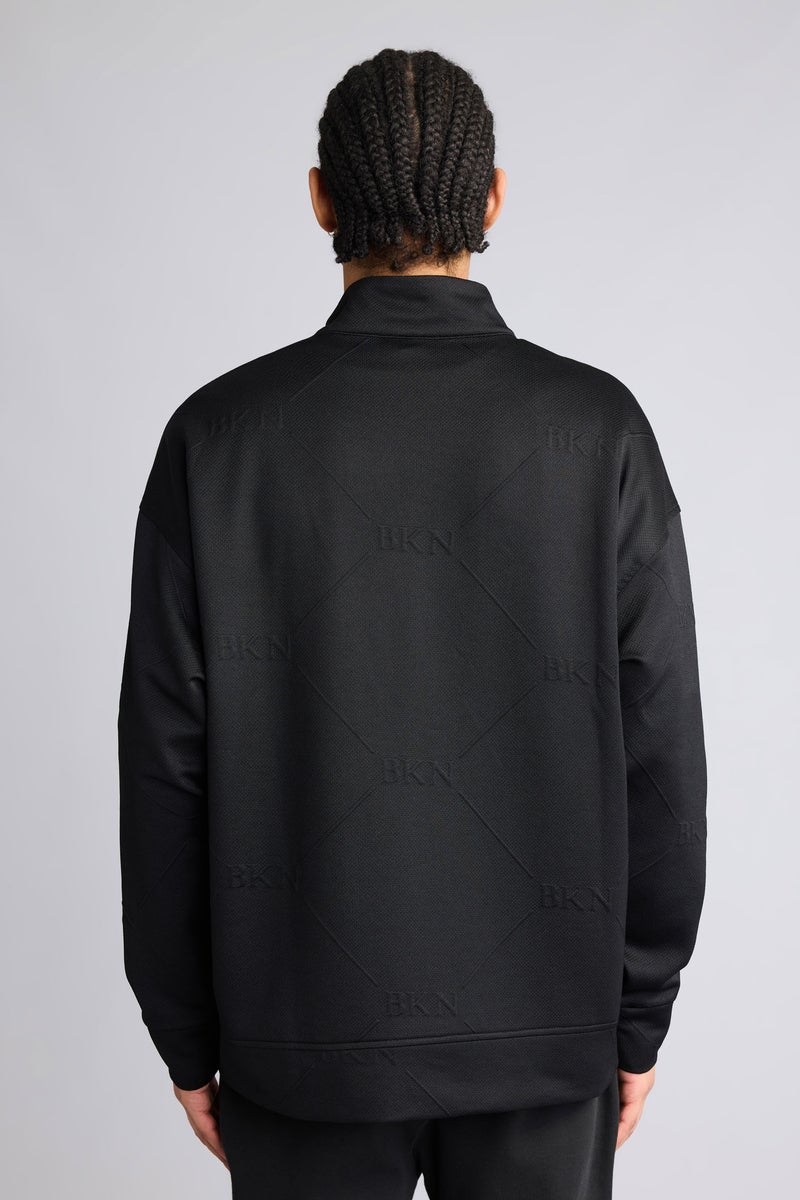 DeFacto Black Man Oversize Fit Brooklyn Nets Licensed Cardigan Casual - Image 5