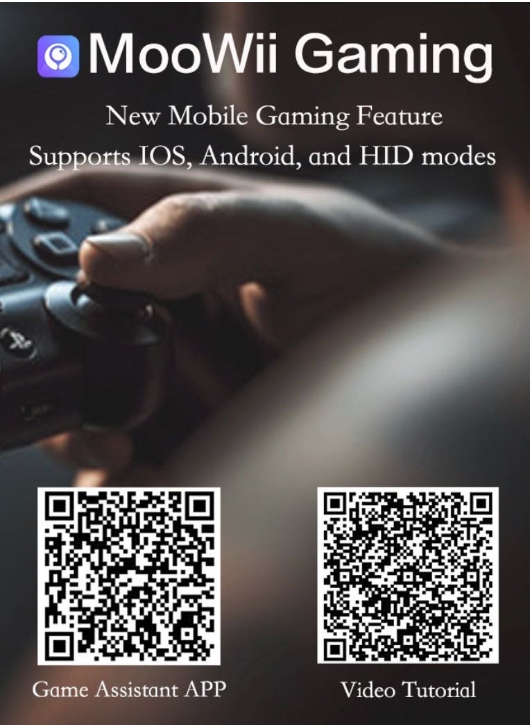 RUKYU - Mobile Game Controller Joystick Bluetooth-compatible 5.0 Connection for Android-iOS13.6-iOS16 Cellphone with Remappable Button - Image 1