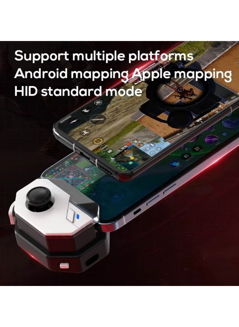 RUKYU - Mobile Game Controller Joystick Bluetooth-compatible 5.0 Connection for Android-iOS13.6-iOS16 Cellphone with Remappable Button - Image 1