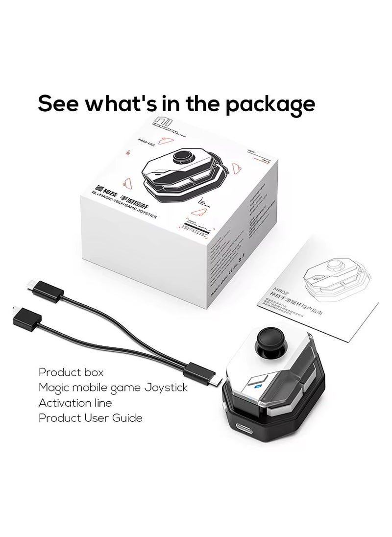 RUKYU - Mobile Game Controller Joystick Bluetooth-compatible 5.0 Connection for Android-iOS13.6-iOS16 Cellphone with Remappable Button - Image 1
