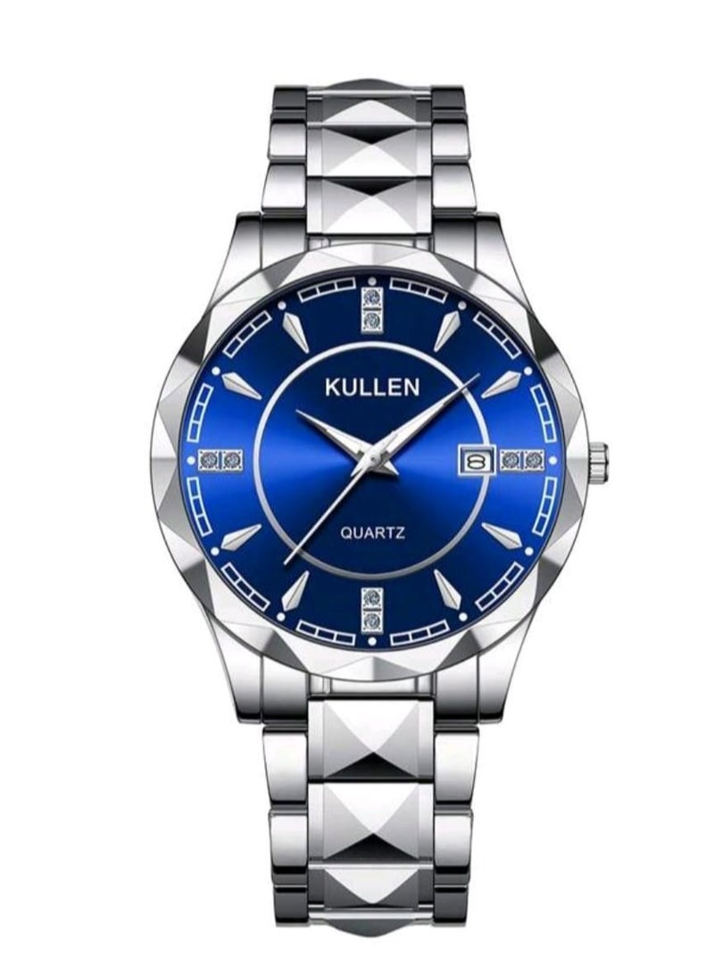 KULLEN A modern quartz watch for men's stainless steel with a date width - Image 1