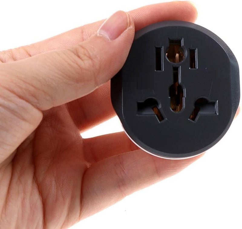 Adnext 4 Pcs UK to EU Plug Adapter – 3 Pin to 2 Pin Electric Switch – 16A 250V Universal EU Converter – UK/US/AU/CN to Europe Travel Plug Adapter – European Socket Converter - Image 2