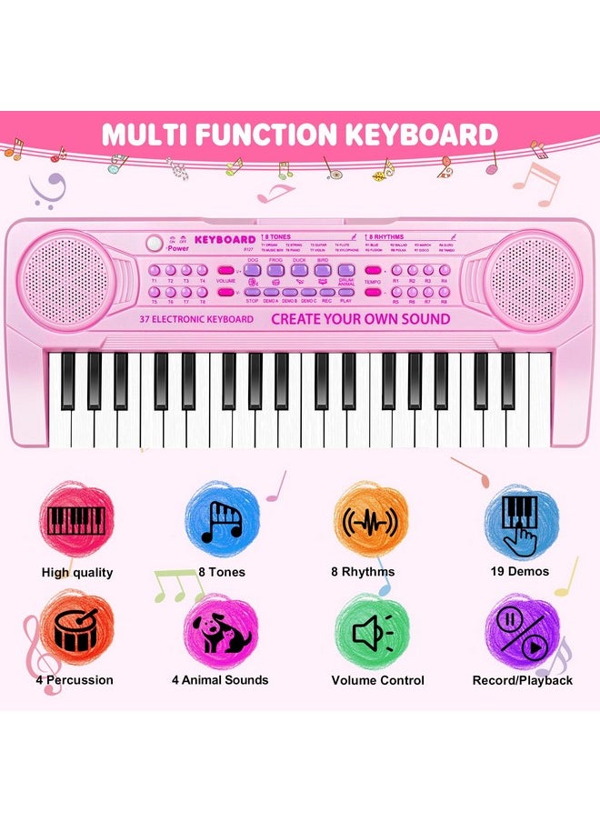 Kids Piano Keyboard - 37 Keys Piano Toys For Kids Beginners Electronic Piano With Microphone Educational Musical Toy For 3 4 5 6 Year Old Boy Girls Gift - pzsku/Z11FE1D170C823E4DCF37Z/45/_/1733730130/e6e460d5-5d57-4f31-baf3-3addb6f1327e