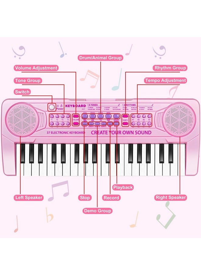 Kids Piano Keyboard - 37 Keys Piano Toys For Kids Beginners Electronic Piano With Microphone Educational Musical Toy For 3 4 5 6 Year Old Boy Girls Gift - pzsku/Z11FE1D170C823E4DCF37Z/45/_/1733730168/9ddacb65-ac59-43ef-b6b6-13ff1de9689a