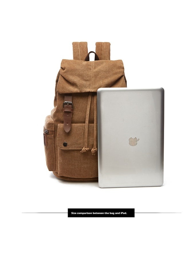 Wear-resistant canvas bag, large-capacity multifunctional backpack - Image 3