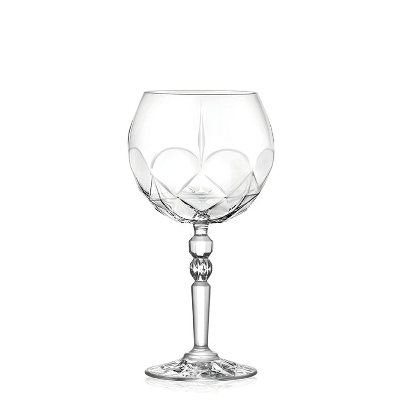 RCR Set of 6 goblets in crystalline glass for Gin Tonic cl 58 Alkemist sizes cm 208h diam108