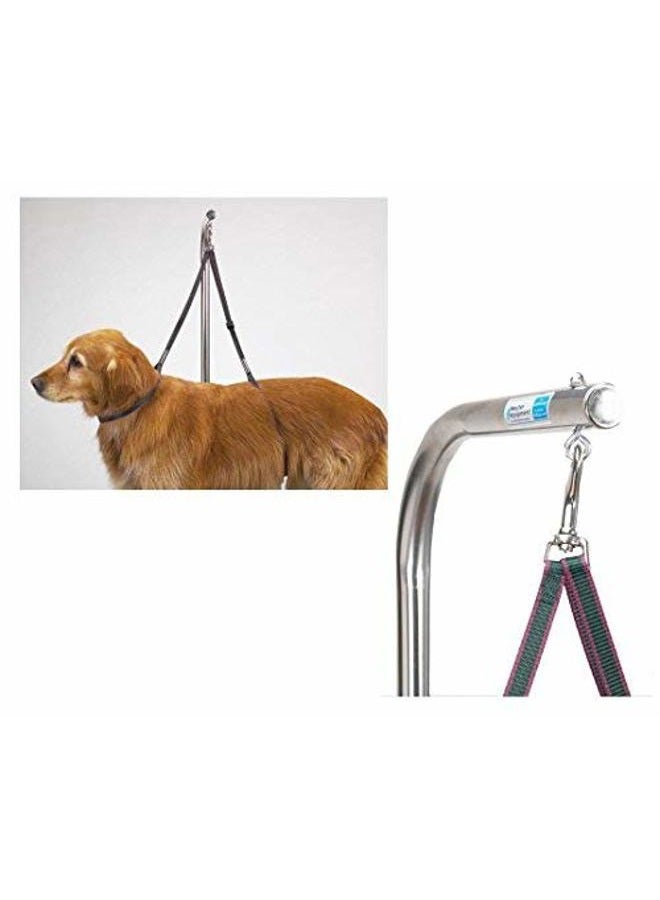 Nylon Grooming Table Harness For Dogs 27 Inches Adjustable Double Dog Noose