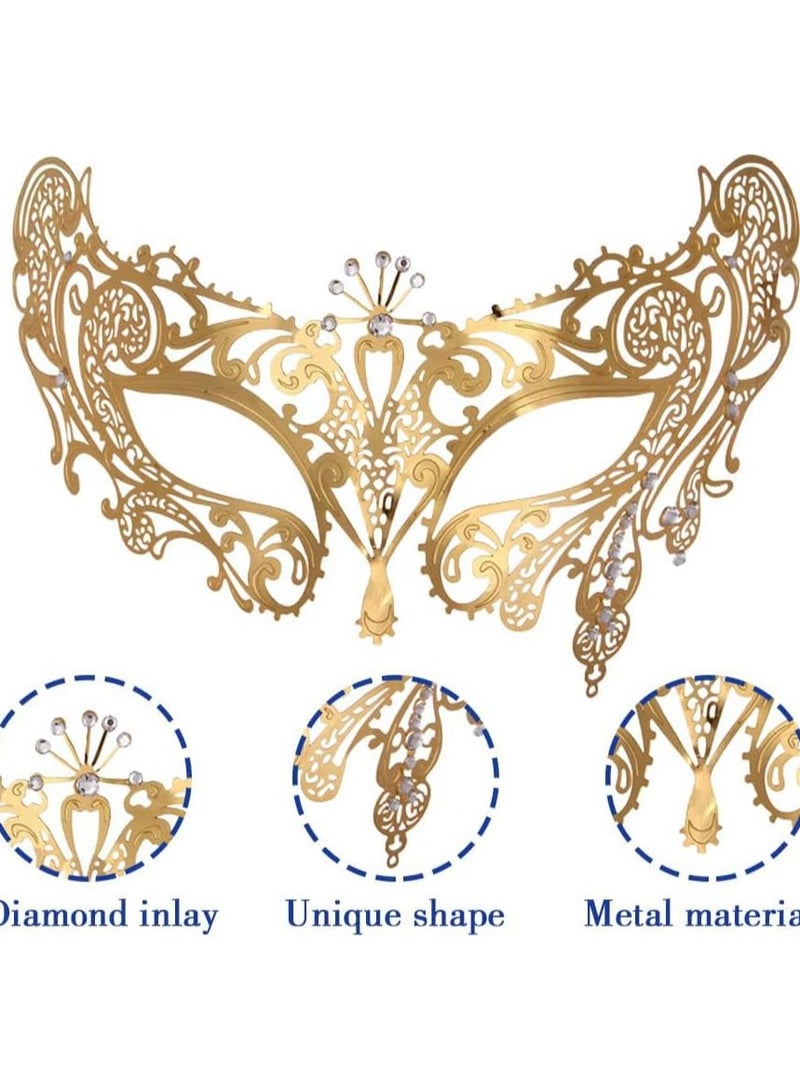 SYOSI Womens Masquerade Ball Lace Mask Masquerade Carnival Party Ball Face Eye Masky - Image 4