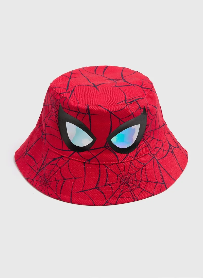 Matalan Marvel Boys Red Spiderman Bucket Hat