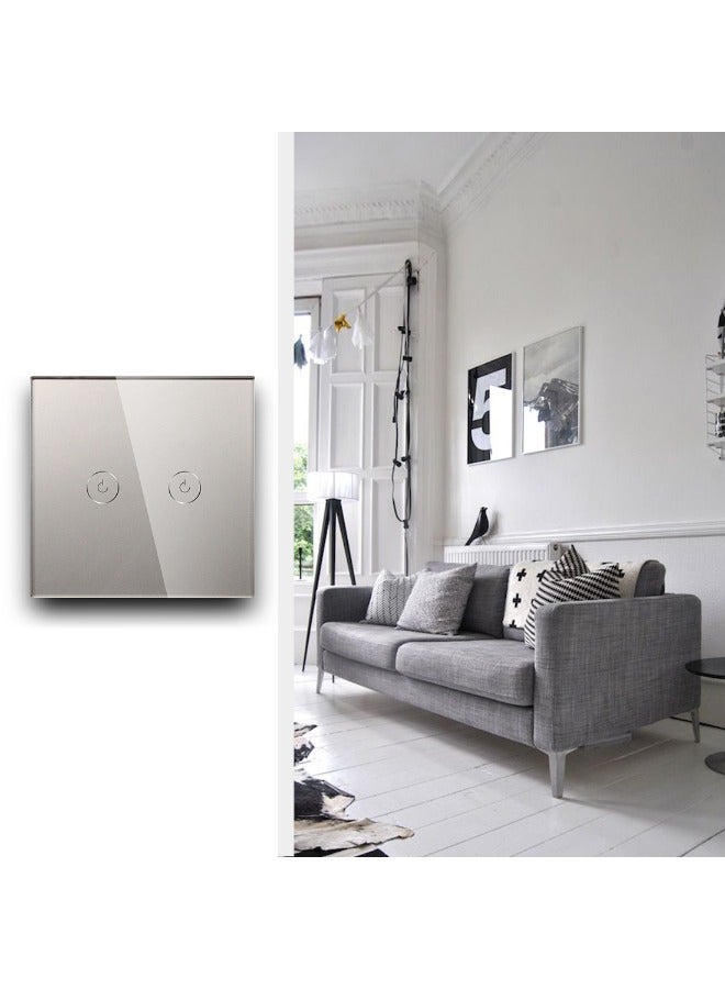 دع التقنية مفتاح إنارة ذكي واي فاي ثنائى - ابيض - Image 2